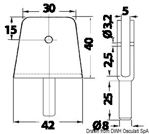 Купить Fork+bush for tarpaulin AISI316, 46.109.00 7ft.ru в интернет магазине Семь Футов