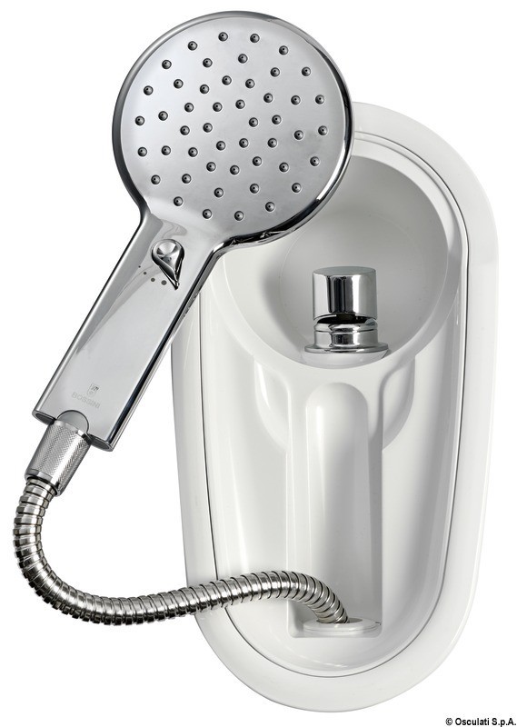 Купить Встраиваемый палубный душ Adriana 162 х 303 мм со шлангом 4 м, Osculati 15.480.00 7ft.ru в интернет магазине Семь Футов