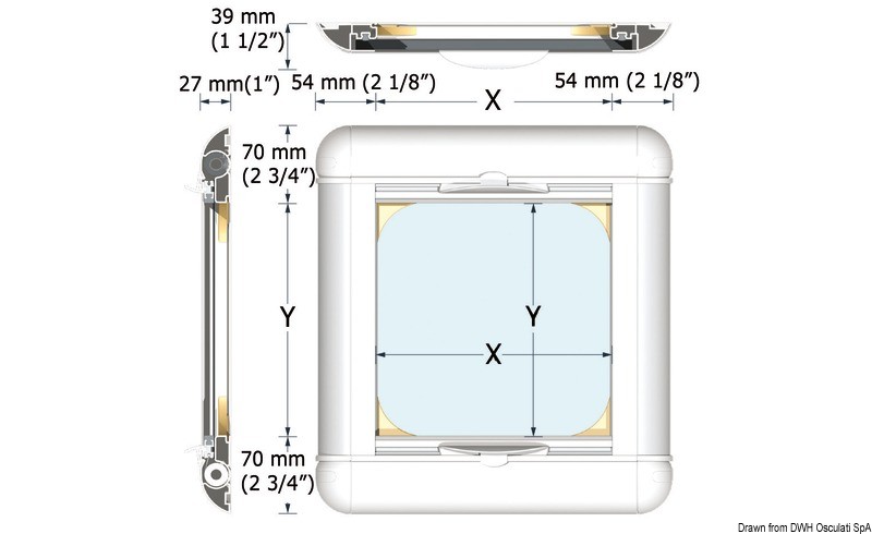 Купить Oceanair roller blind and flyscreen for Lewmar 10, 19.801.10 7ft.ru в интернет магазине Семь Футов