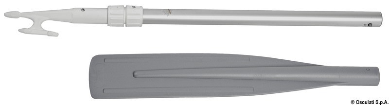 Купить Разборное телескопическое весло 80-180см Ø30/35мм с отпорным крюком из анодированного алюминия, Osculati 34.452.20 7ft.ru в интернет магазине Семь Футов