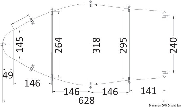 Купить Tarpaulin universal 518/579 x 230 cm grey 300D, 46.503.07 7ft.ru в интернет магазине Семь Футов