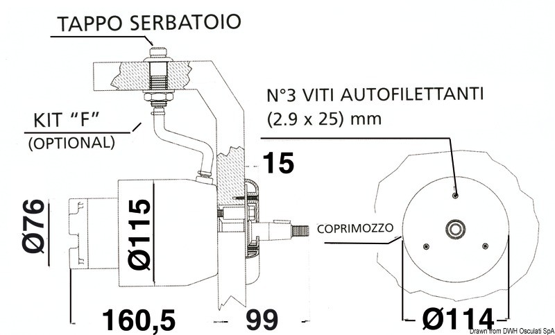 Купить Rear dashboard pump UP45-IR, 45.280.06 7ft.ru в интернет магазине Семь Футов