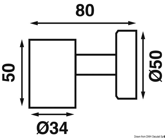 Купить Точечный LED светильник Batsystem Tube D1 3576 с гнездом USB 12В 0.6Вт корпус из алюминия с выключателем, Osculati 13.867.03 7ft.ru в интернет магазине Семь Футов