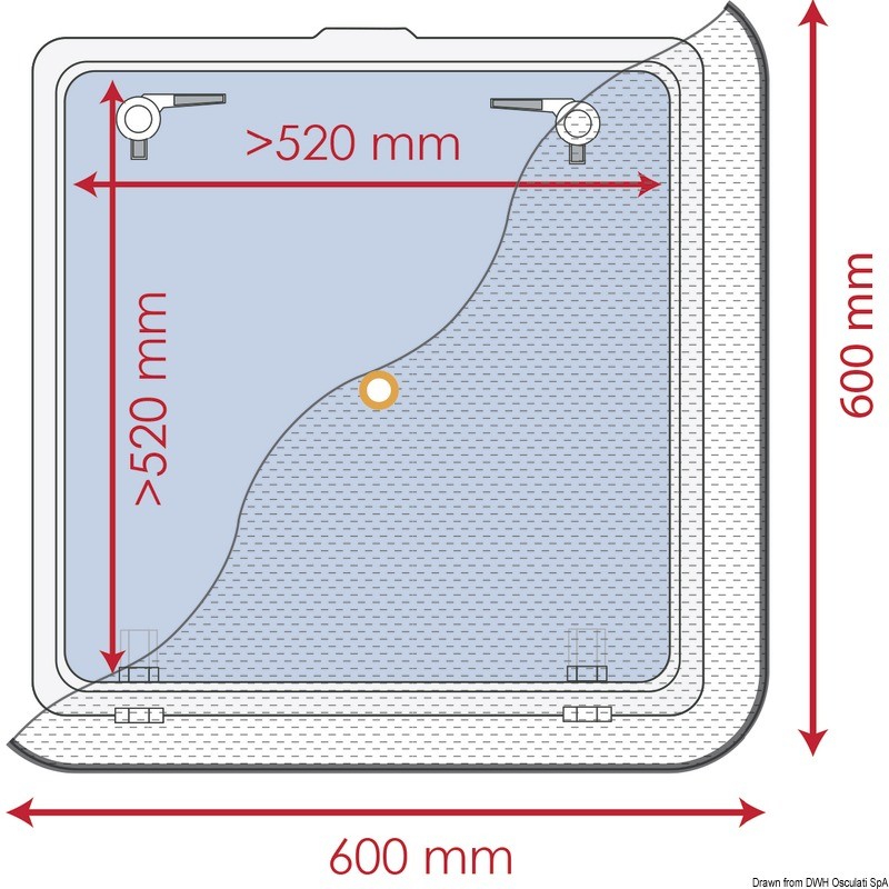 Купить Fly screen 600 x 600 mm, 19.365.01 7ft.ru в интернет магазине Семь Футов