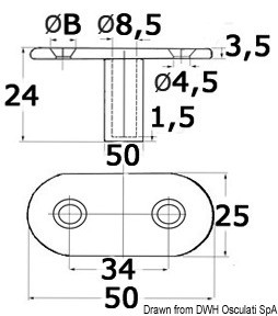 Купить Fork+bush for tarpaulin AISI316, 46.109.00 7ft.ru в интернет магазине Семь Футов