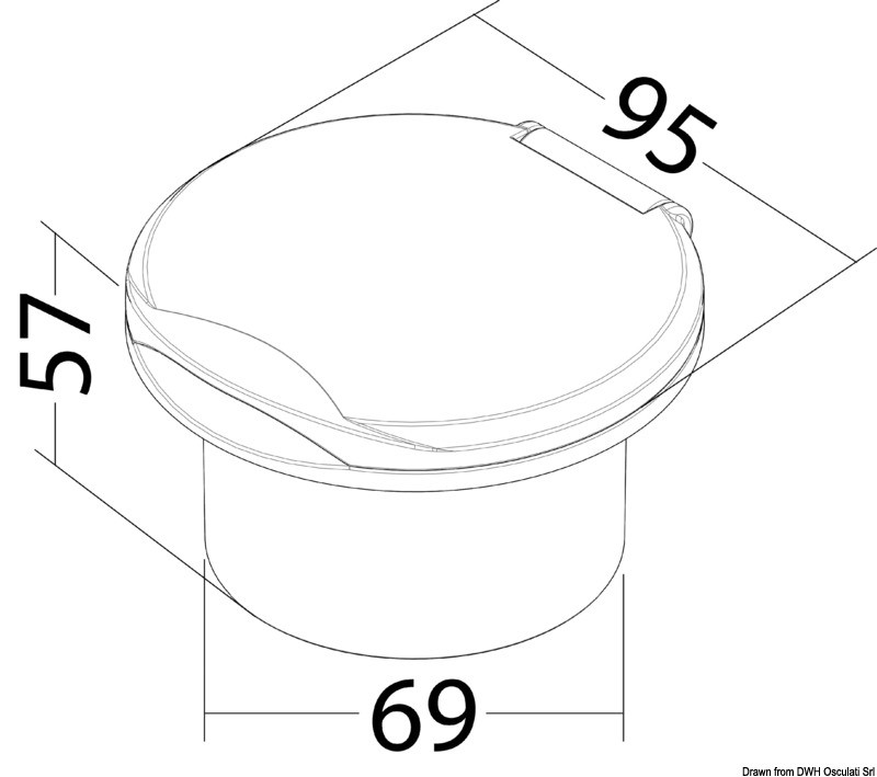 Купить Выход подачи воды Classic EVO для мытья палубы диаметр врезки 69 мм хромированный, Osculati 16.441.75 7ft.ru в интернет магазине Семь Футов