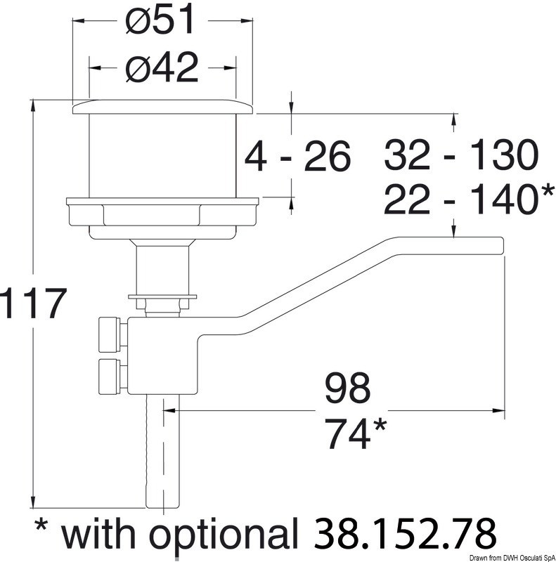 Купить Flush latch for winch handle, 38.165.01 7ft.ru в интернет магазине Семь Футов