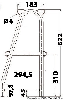 Купить Double stanchion w/stud, 41.176.30 7ft.ru в интернет магазине Семь Футов