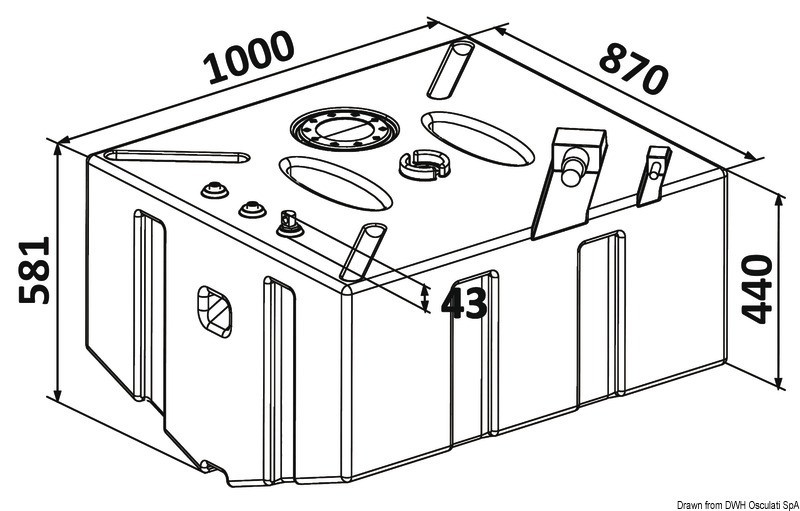 Купить PE tank 353 l, 52.035.07 7ft.ru в интернет магазине Семь Футов