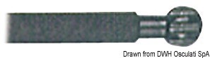 Купить Удлинитель румпеля из анодированного алюминия Ø 16 мм 760 мм черный, Osculati 60.511.11 7ft.ru в интернет магазине Семь Футов