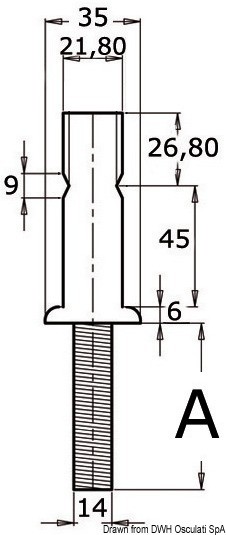 Купить Stanchion base AISI316 45 x 1.5 mm, 41.173.26 7ft.ru в интернет магазине Семь Футов