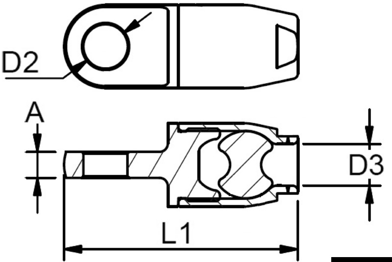 Купить Eye terminal for textile rig Ø. 6 mm, 05.220.06 7ft.ru в интернет магазине Семь Футов