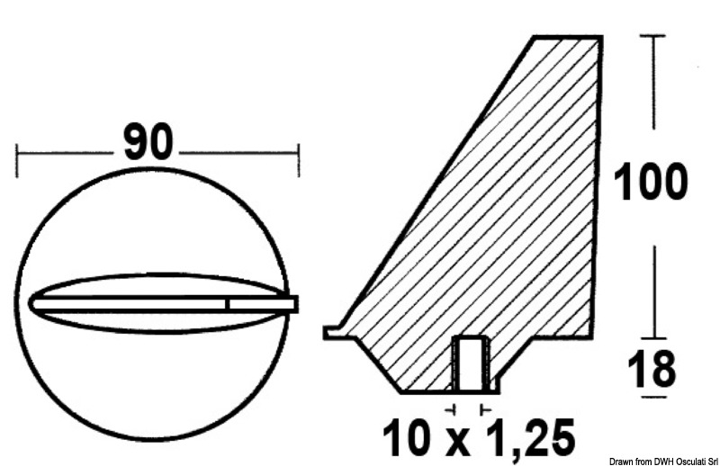 Купить Anode Yamaha 40/140 hp 43.257.00 7ft.ru в интернет магазине Семь Футов