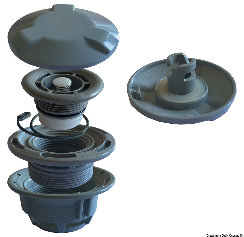 Купить Inflation valve Grey with exchangeable body core, 66.446.35 7ft.ru в интернет магазине Семь Футов