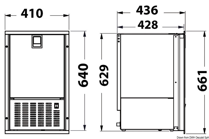 Купить Osculati Ice maker white inox clean touch WT 12V DC-230V 50 50.840.06 7ft.ru в интернет магазине Семь Футов