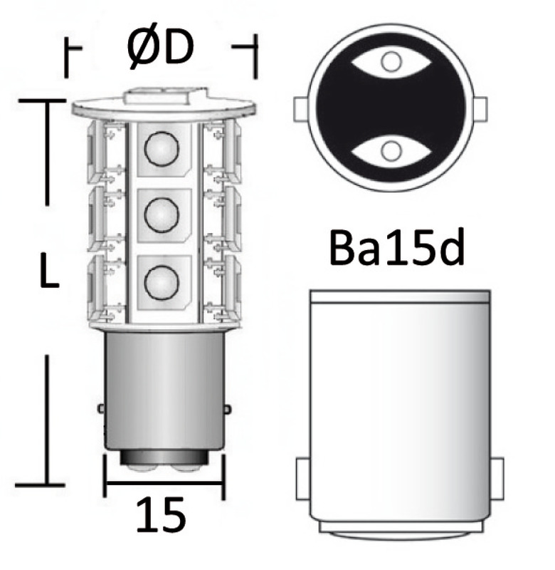 Купить Led Bulb 12V BA15D 3,6W 264 Lum 14.443.02 7ft.ru в интернет магазине Семь Футов