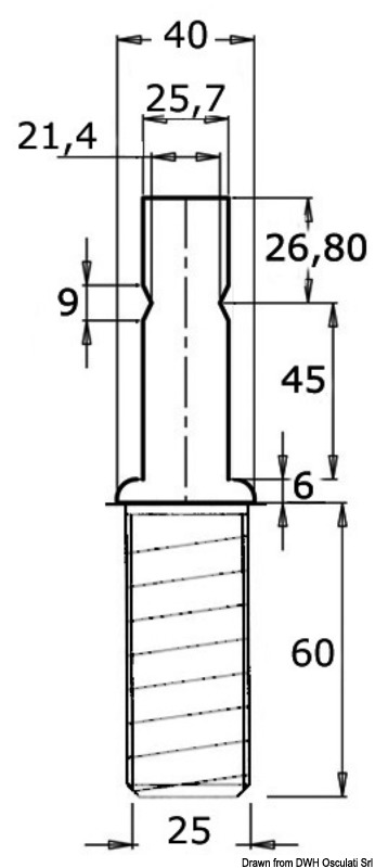 Купить Stanchion base to be glued 30 x 2 mm 41.173.31 7ft.ru в интернет магазине Семь Футов