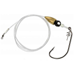 Quantum fishing 4598004 4street Carolina Связанные Крючки 0.280 mm Серебристый Clear 1