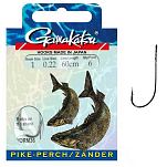 Gamakatsu 180027-00100-00025-00 Booklet Zander Worm36 Связанные Крючки 0.250 Mm Черный NS Black 1 