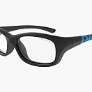 Спортивные очки с диоптриями Demetz Softness R / Matte Black / Matte Blue Colorless Cat.0, softness515451