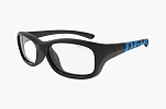 Спортивные очки с диоптриями Demetz Softness R / Matte Black / Matte Blue Colorless Cat.0, softness515451