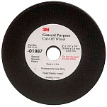 3M 71-1988 General Отрезной круг Черный  3 x 1/16 x 3/8´´ 