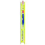 Zebco 5586003 Stillwater Буровая линия Голубой Yellow 1.5 g 