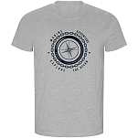Kruskis CA66900358C063 Футболка с коротким рукавом Compass ECO Серый Heather Grey L