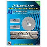Martyr anodes ANOA4409 Mercury 75-150HP EFI Набор алюминиевых анодов Бесцветный Grey