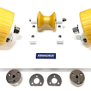 VC Roller piastra 2 rulli per supporto tender, Osculati 22.504.05