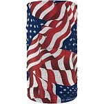 Zan headgear 25020079 Флисовая подкладка для шеи Motley Многоцветный Wavy Amercian Flag