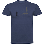 Kruskis CA65500686S260 Футболка с коротким рукавом Shadow Sail Голубой Denim Blue 3XL