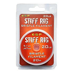 ESP ELSR020 Stiff Rig 20 m Стальная Линия Бесцветный Silver 20 Lbs