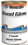 Двухкомпонентный лак для дерева прозрачный Veneziani Wood Gloss 19 м2/л 0,75 л, Osculati 65.016.00