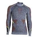 Купить UYN U100053-B616-XXL Базовый слой с длинным рукавом Ambityon Серый Black Melange / Orange / Yellow 2XL 7ft.ru в интернет магазине Семь Футов