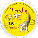 Плетеный шнур Mystic MicroJig Game 120 (MMJG/MHCG диаметр/прочность 0,15/7,8) MMJG120