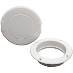 Люк инспекционный круглый HMG Innovative Access Plate 505-105 Ø96/153мм вырез Ø107мм из белого пластика