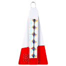 Купить Mikado OMC-1113-35 Triangular Вести Белая  White / Red 35 g  7ft.ru в интернет магазине Семь Футов
