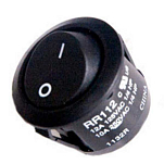 Pros 10414064 Rocker Button Circular On-Off Черный  12A