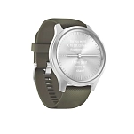 Garmin 010-02240-01 Часы Vivomove Style Зеленый  Silver / Moss Green Silicone 42 mm