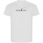 Kruskis CA66900101S175 Футболка с коротким рукавом Fishing Heartbeat ECO Белая White S