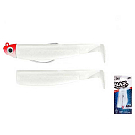 Fiiish BM3045 Black Minnow Combo Shore Мягкая приманка 105 mm 8g Бесцветный Red Head