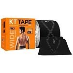 KT Tape ktprowide-bk-2m50 кинезиологическая лента Pro Wide Precut 2.5 m Black 15x10x5