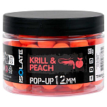 Shimano fishing ISOKPPU1250 Krill Peach 50g Всплывающие окна Fluo Orange 12 mm