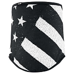 Zan headgear wfl091 Шарф-хомут SportFlex® Black&White Flag Black / White 15x10x5
