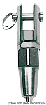 Splicing fork terminal AISI 316 Ø 6 mm, 05.661.60