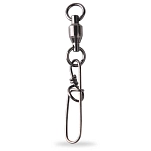 Mustad slsbb-3.3-u07 Вертлюжок с застежкой Stay Lock Grey 10x7x5