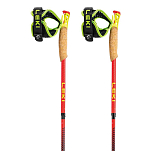 Leki 65225841-105 Ultratrail FX One Superlite Поляки Красный Bright Red / Neon Yellow / Natural Carbon 105 cm