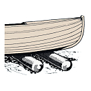 Купить Валик Roll Boats Ø220x1250мм 200кг 15-60°C для спуска судна на воду из ПВХ, Osculati 47.934.00 7ft.ru в интернет магазине Семь Футов