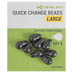 Korum K0310028 Quick Change Snap L Черный  Camo